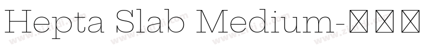 Hepta Slab Medium字体转换